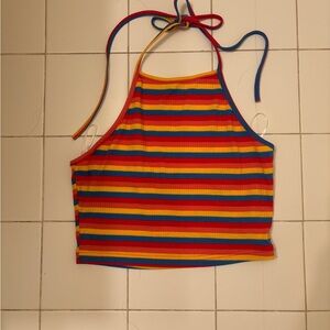 Striped Halter Top